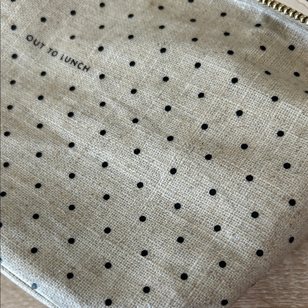 Polka Dot Tan Pouch - Picture 8 of 8
